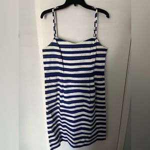 Striped Blue & White Sundress (14 Tall)